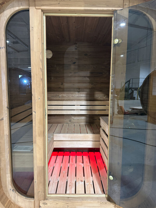 Mini-Quadro-Sauna, Balkon-Sauna, LED-Beleuchtung-1